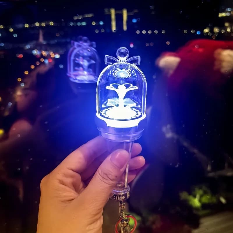 ILLITS Portable Mini Concert Light Stick Fashionable Luminous Prop for Fan Cheering Decoration and Keepsake Decorative Supplies