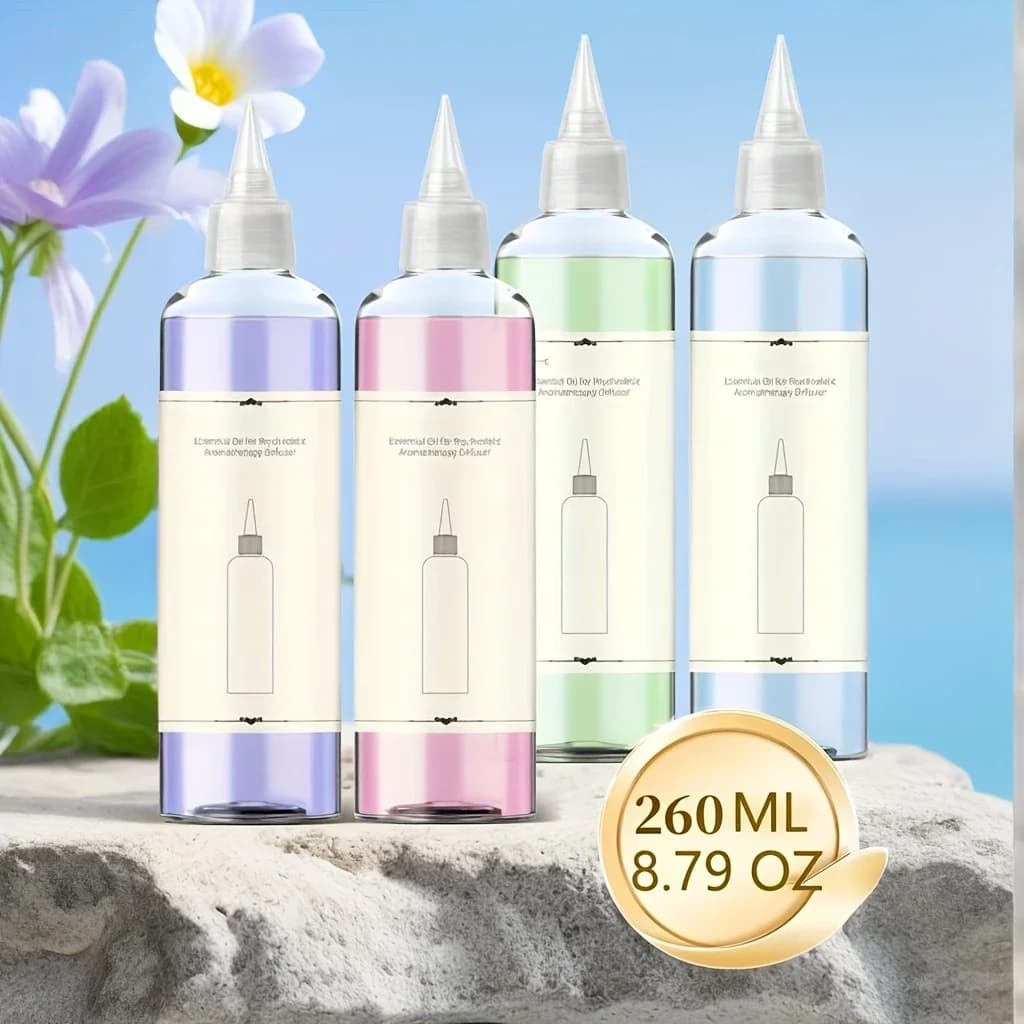 Refill of essential oils for aromatherapy of large capacity 260 ml Long-lasting fragrance for loudspeakers Humidifiers and car deodorants
