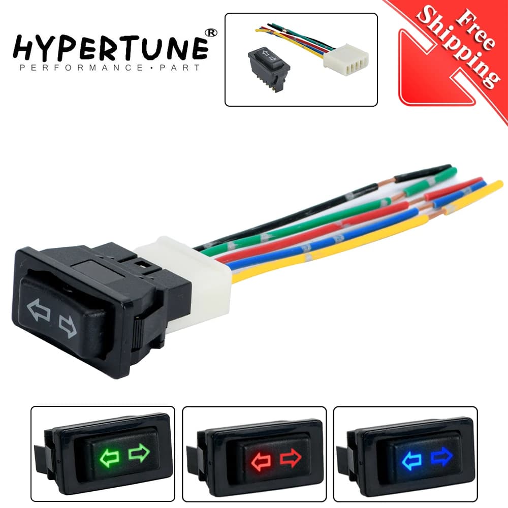 Interruttore alzacristallo elettrico per auto professionale a 5 pin DC 12V 20A con connettore universale per supporto spina adattatore di controllo controller per auto