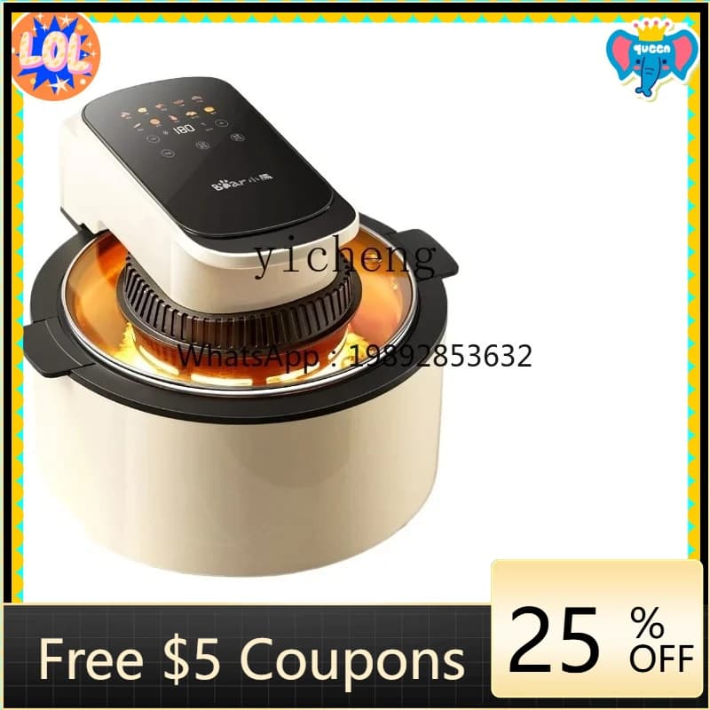 5L Air Fryer P24 With Window, No Rotating, Electric, Multifunction for Home Use