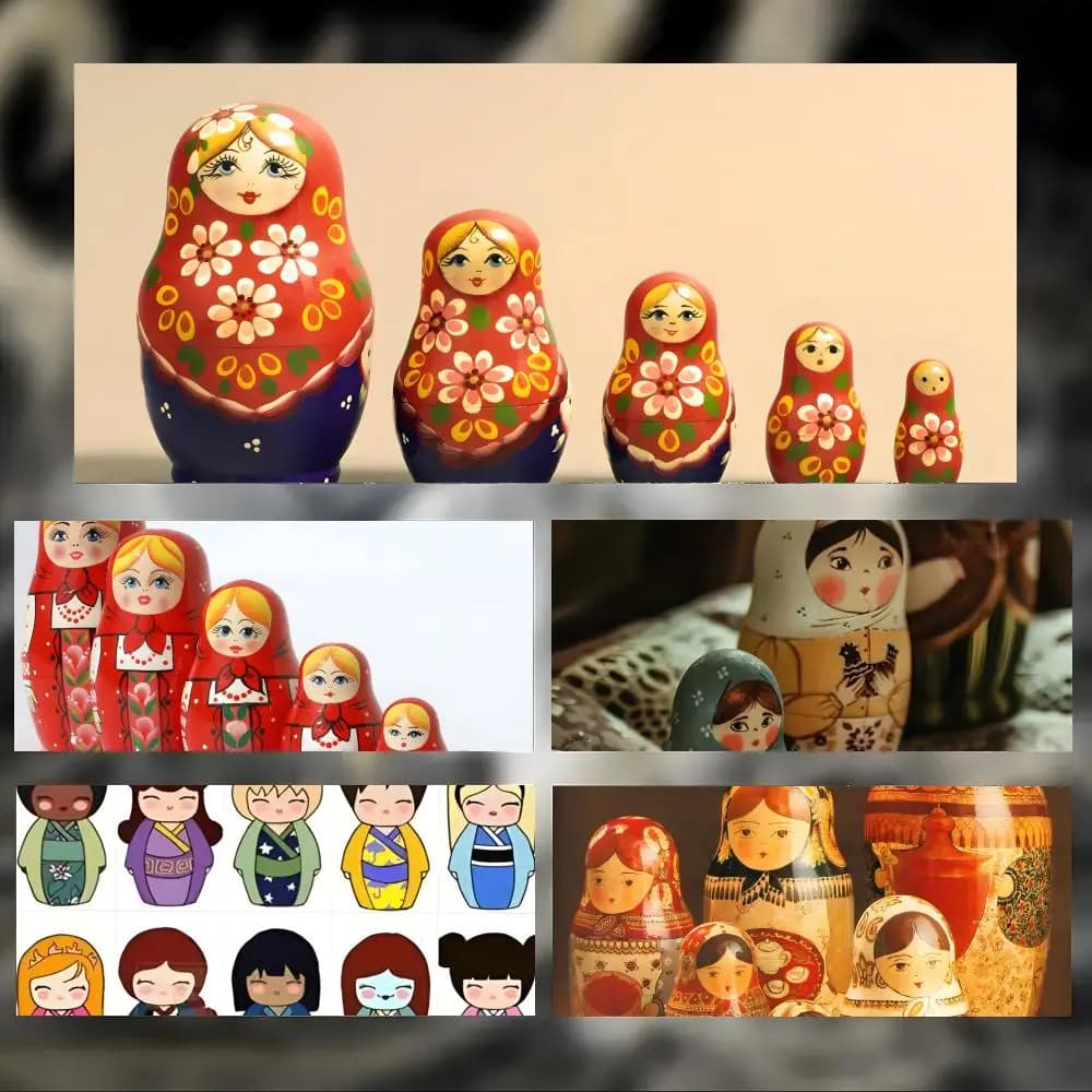 Simpatico tappetino per mouse a forma di bambola Matryoshka, grande e spesso, con bordi cuciti, tappetino per mouse da gioco per PC