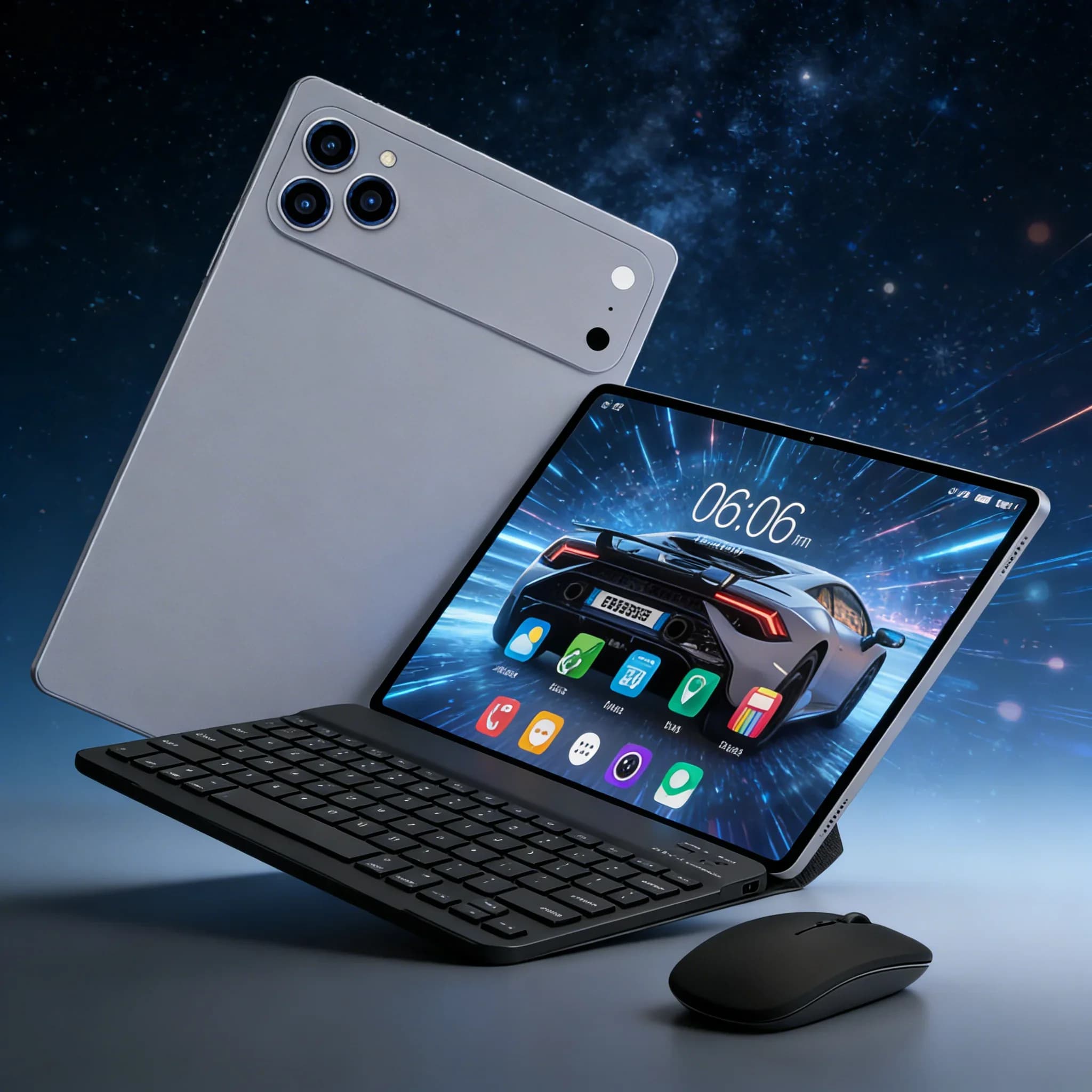Nuovo Arrivo A17 Pro Max Pad 8+256GB, Display Full HD 10.1", Tablet Android 13, Doppia Fotocamera, GPS, Lunga Durata della Batteria