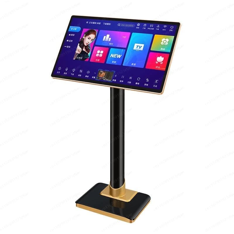 NUOVO Jukebox con Sistema Vocale Duale, Schermo Capacitivo per KTV Domestico, Macchina All-in-One per Karaoke, Audio Multilingue in Inglese