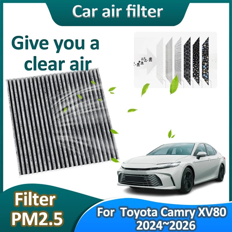 Per Toyota Camry XV80 Hybrid versione 2.0 2.5L 2024 2025 2026 Auto Aria Condizionata Filtro Purificatore Rimuovere PM2.5 Accessori Auto