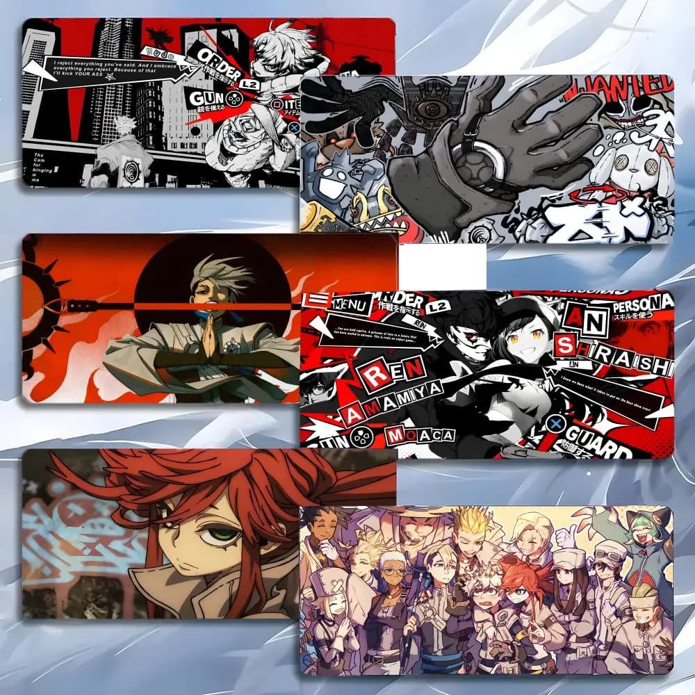 Fantastico e emozionante tappetino per mouse Anime G-GACHIAKUTA, tappetino per mouse grande da gioco LockEdge, tappetino da scrivania per PC ispessito