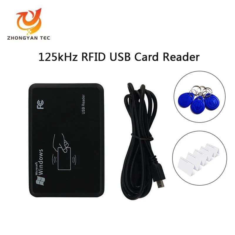 Lettore USB senza contatto Smart Type C Plug Play ad alta riconoscimento RFID EM4100 125Khz ID/13.56mhz IC Lettore di schede desktop USB