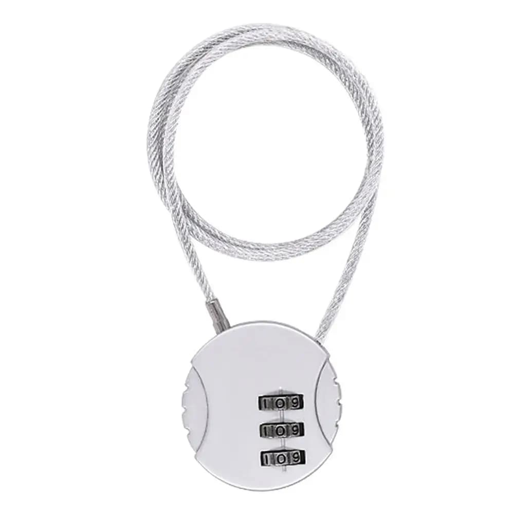 Lucchetto di Sicurezza Antifurto in Lega di Zinco con Codice, Lucchetto Intelligente a Combinazione con Cavo Metallico, Lucchetto a Cifre