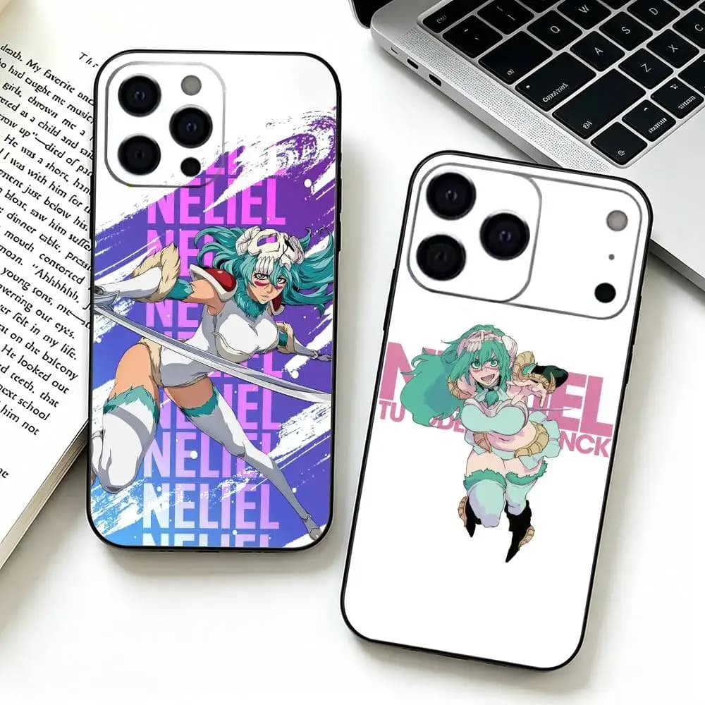 Anime B-BLEACH N-Nelliel Phone Case For iPhone 17,16,15,14,13,12,11 Pro Max,16Plus,XS Soft Black Cover