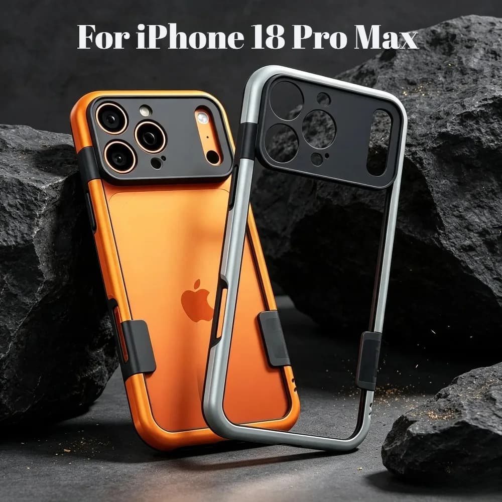 Slim Bare-Metal Feel Heat Dissipate Border Protective Case for IPhone 18 Pro Max 18 17 16 15 Camera Full-wrap TPU Bumper Cover
