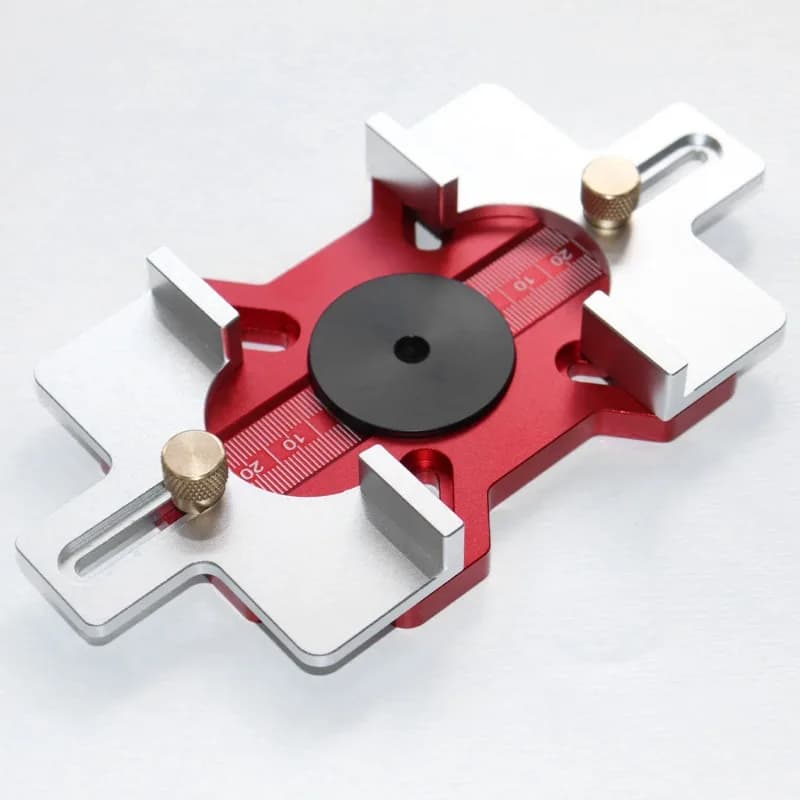 2‑in‑1 Woodworking Grooving Locator, Precise Slotting Auxiliary Jig for Trimming Router Furniture Concealed Joint Processing