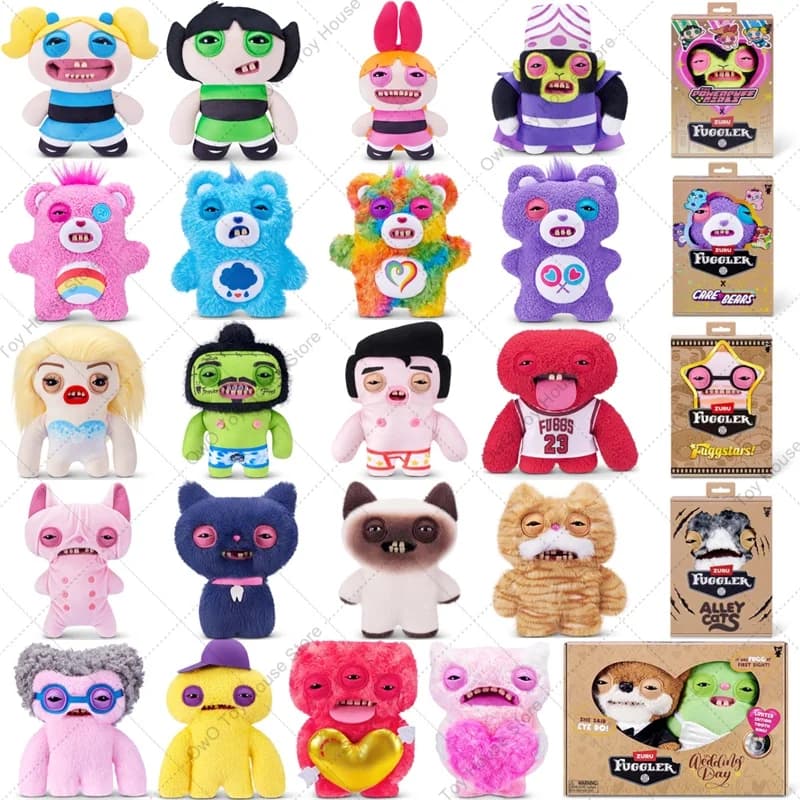 Peluche Mostro Fuggler Ugly Teeth Originale, Bambole Peluche Fuggler The Powerpuff Girls Care Bears Love Fuggs Fuggstar, Regalo per Bambini