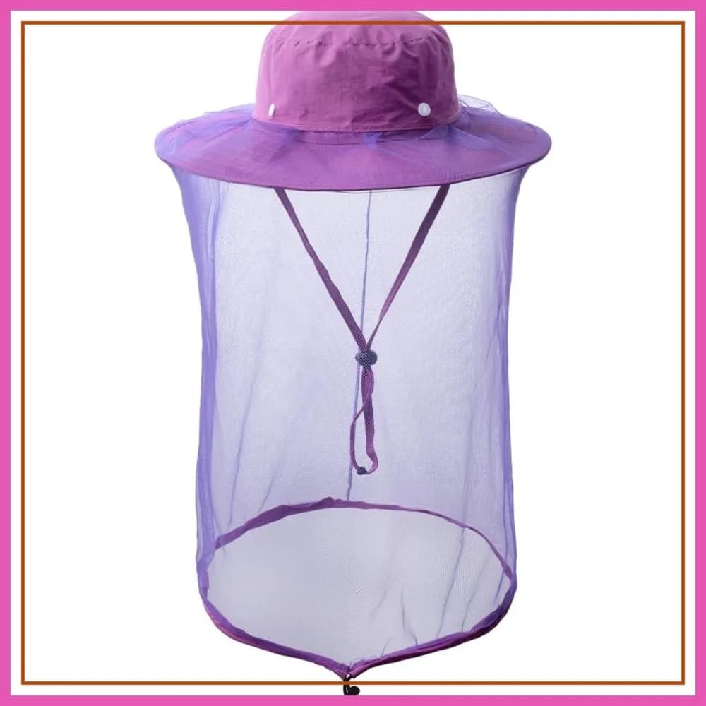 Cappello da Pesca con Protezione Solare e Rete Anti-Zanzare per Uso Esterno