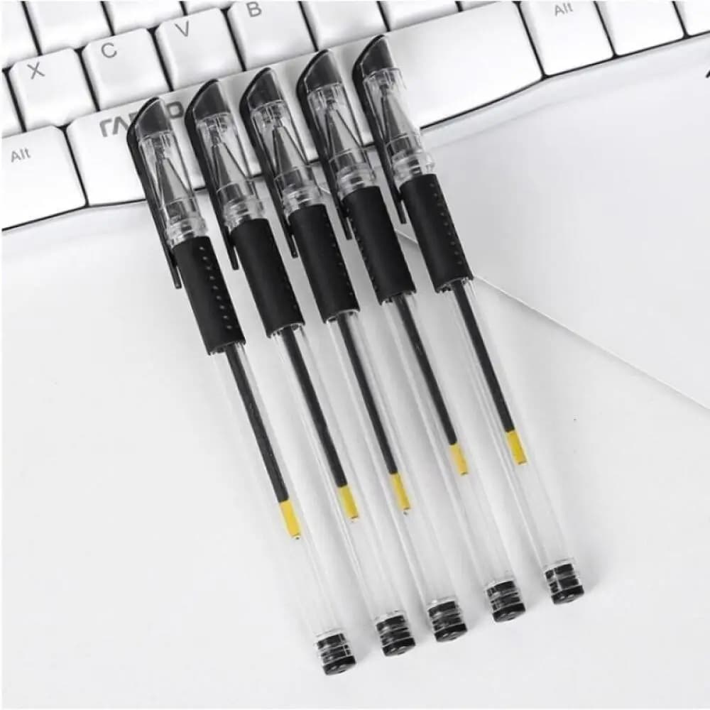 1 penna a carbonio con punta ad ago da 0,5 mm, inchiostro rosso, nero, blu, design per scrittura fluida, per studenti, studio, ufficio, firma pubblica