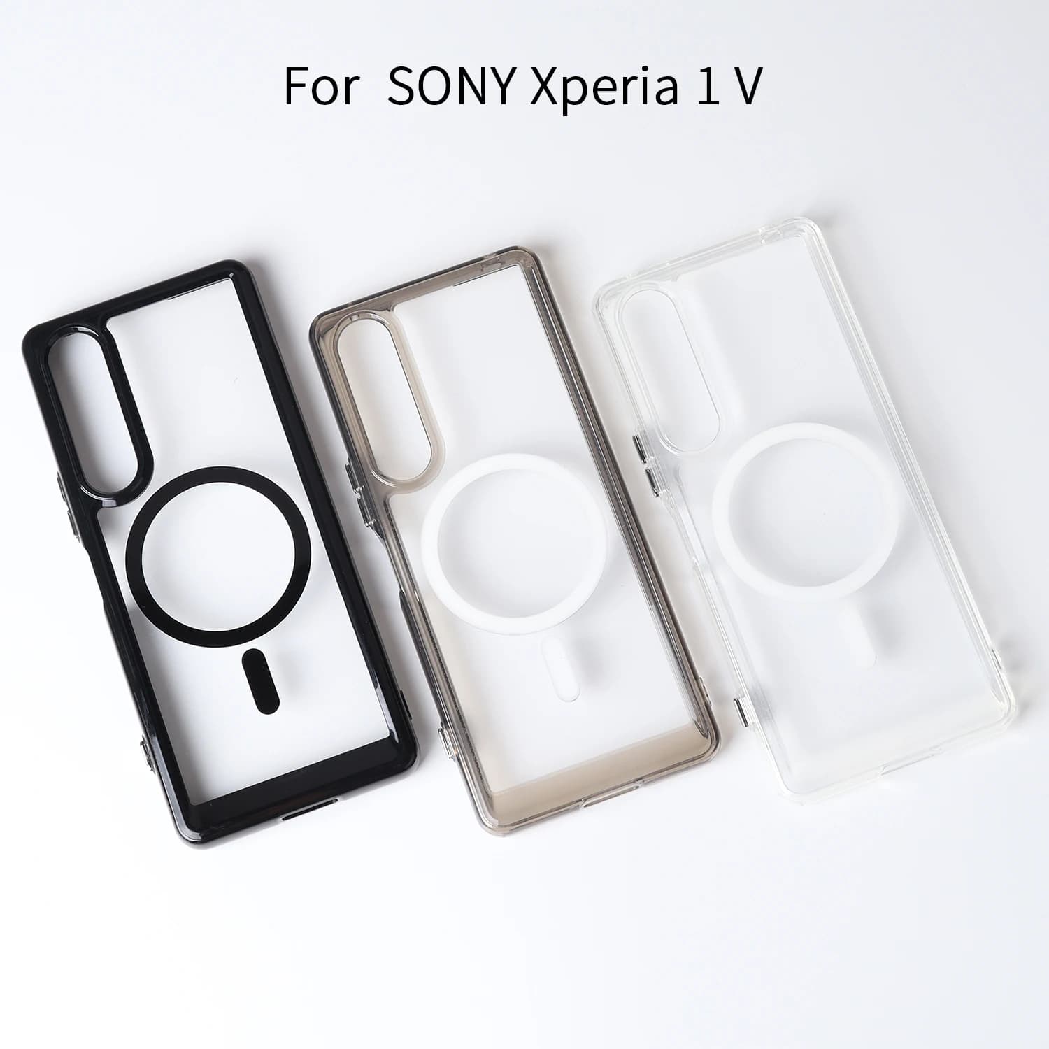 Magnetic Case For Sony Xperia 1 V 1VI Shockproof Magsafe Wireless Charging Clear Phone Cover