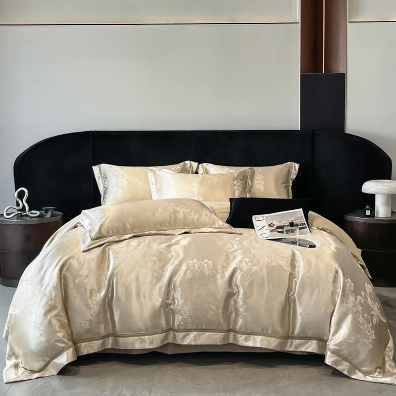 4 pezzi di fascia alta classe A 160 cotone omaggio raso jacquard copripiumino lenzuolo di cotone biancheria da letto nuda 200x230