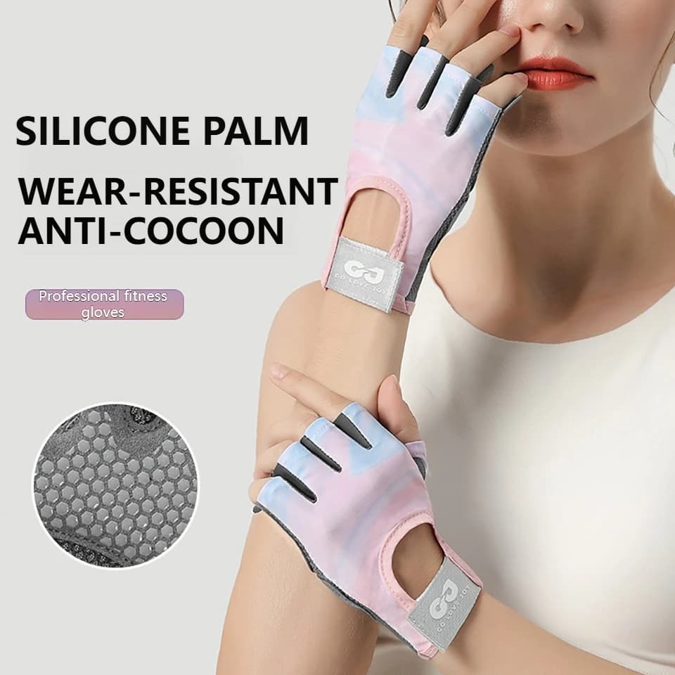 Cycling Gloves in half fingers, anti-bolli, shockproof, breathable, comfortable for cycling, gym, weight lifting, man, woman