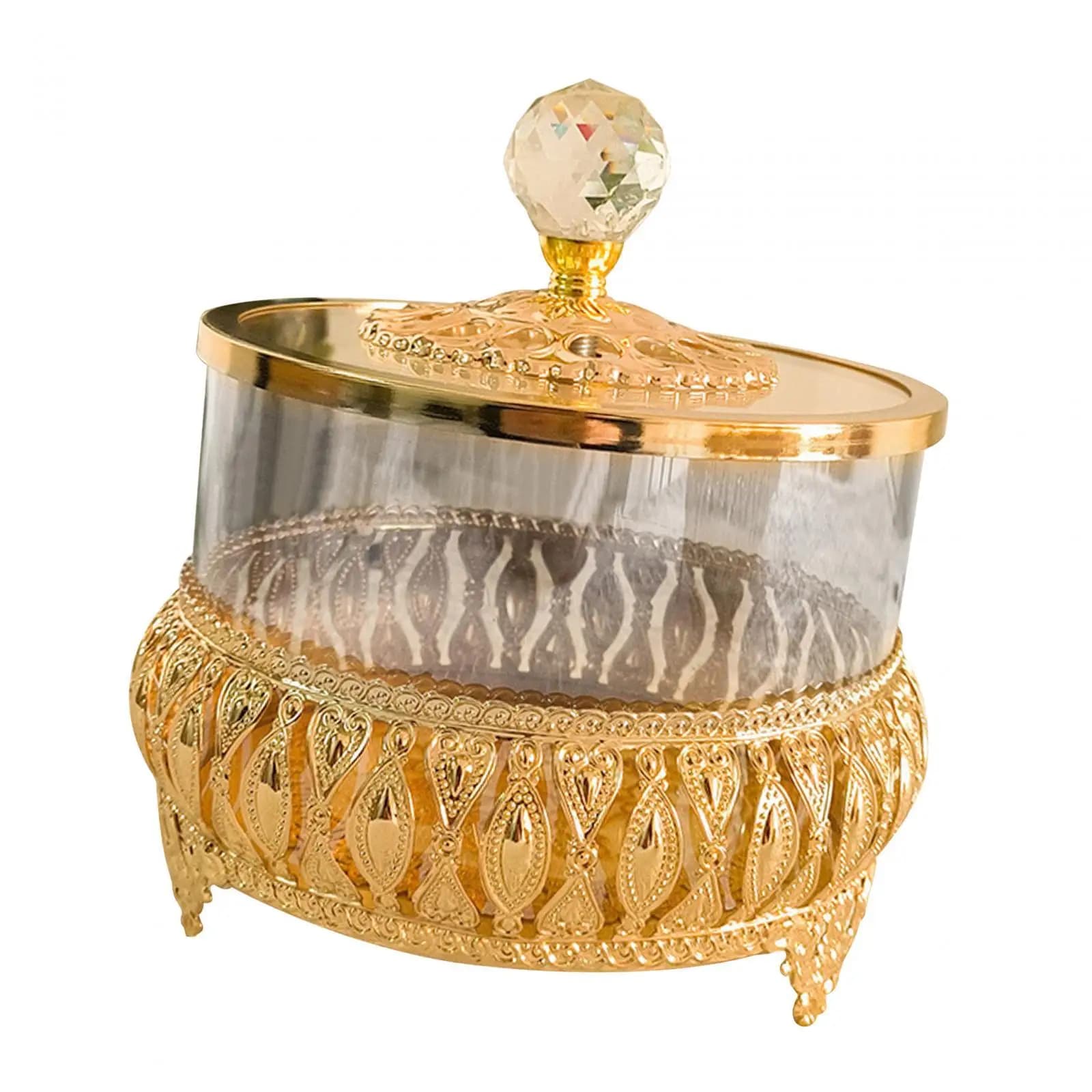Candy Jar European Style Food Snack Container Clear Decoration Dried Fruit Jar
