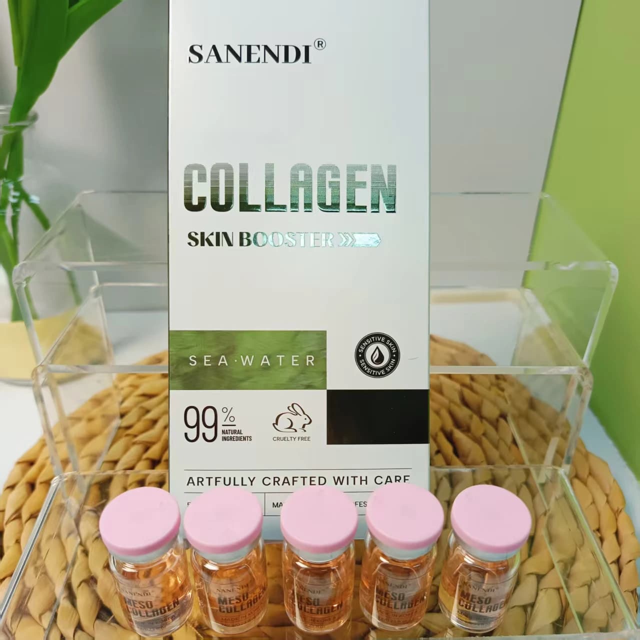 South Korea Sanendi Skin Care Complex COLLAGEN Essence Set of moisturizing facial essences with water closure for all skin types 7mlx5