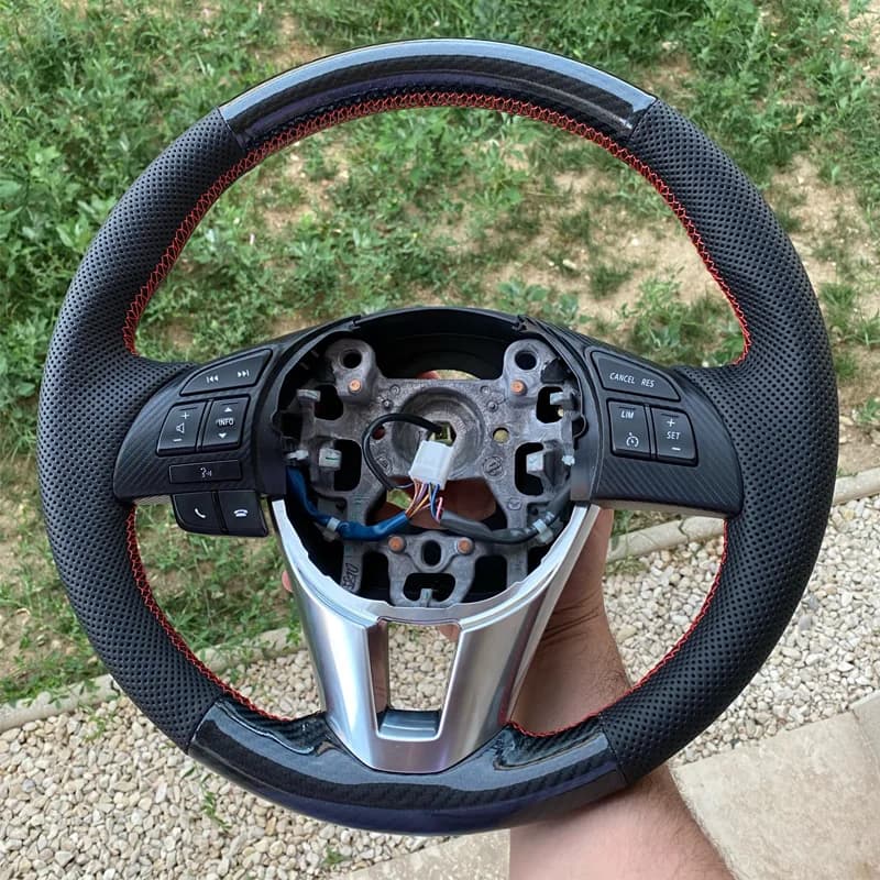 Coprivolante per auto personalizzato accessori per auto antiscivolo per Mazda 3 Axela Mazda 6 Atenza Mazda 2 CX-3 CX3 CX-5 CX5