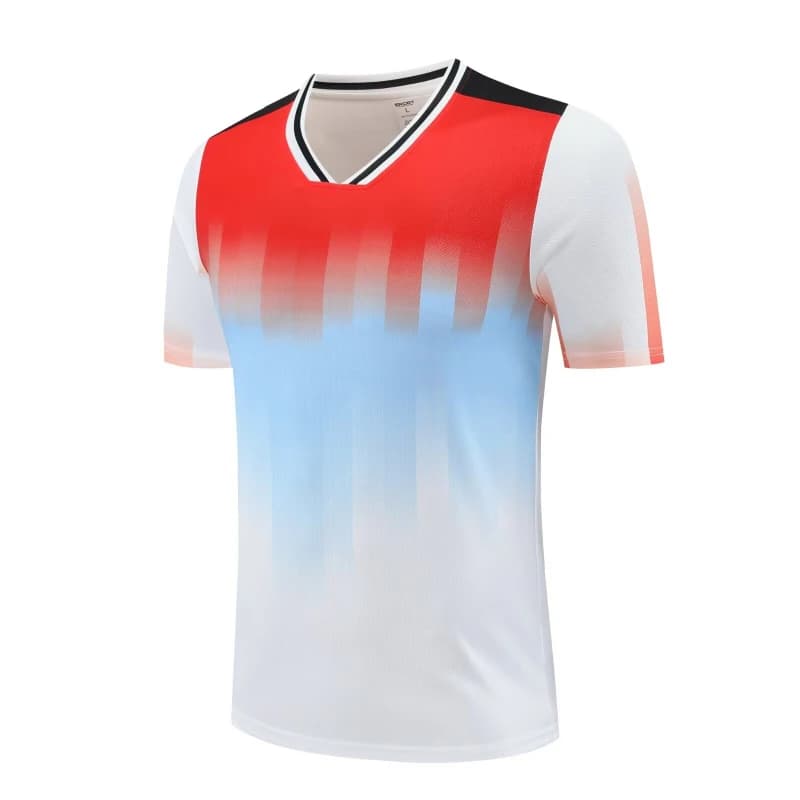 2025 New Ping Pong Knit Custom Logo Badminton Shirt for Women and Men Uniforms Volleyball Shirt Quick Drying