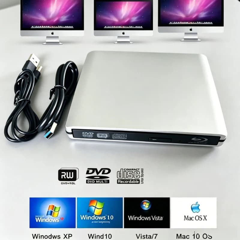 Nuovo Masterizzatore Blu-ray Esterno USB 3.0 4K, Lettore/Scrittore di Dischi Blu-ray 3D, Registrazione su BD DVD CD RW Multiregione, Plug and Play, Ottico