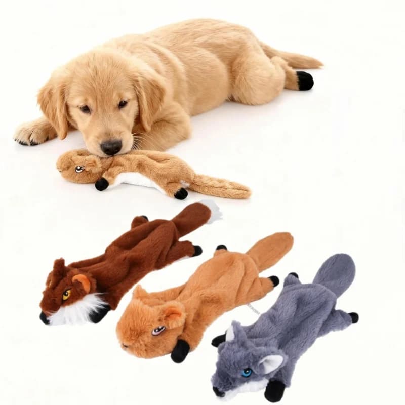Giocattoli per cani da compagnia, peluche durevoli e cigolanti resistenti alla masticazione per animali di taglia media e grande