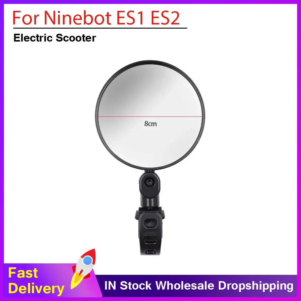 Universal View Safety Mirror Adjustable Rearview Mirror for Xiaomi M365 for Ninebot ES1 ES2 Electric Scooter Accessories Part