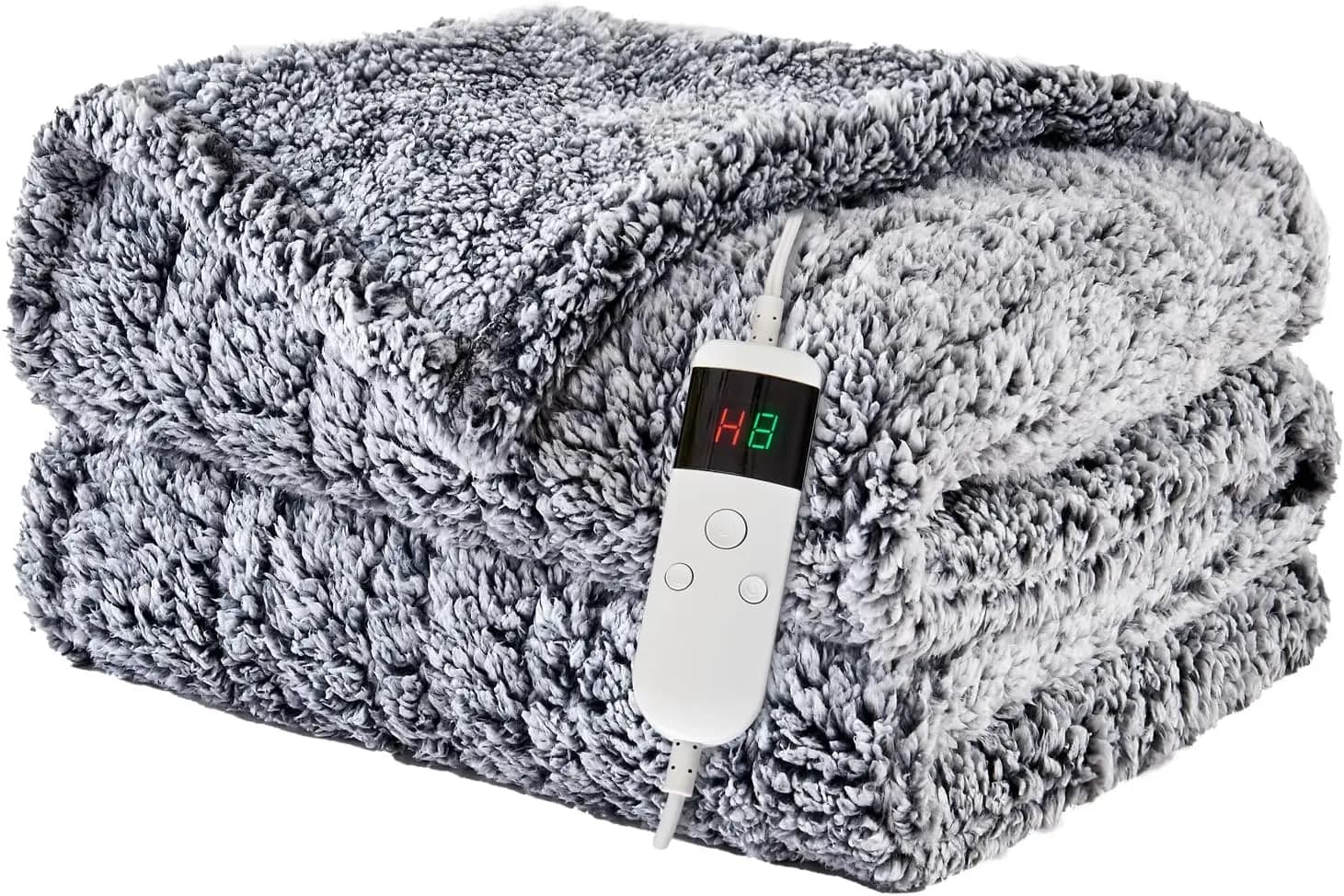 Coperta Elettrica Riscaldata 50x60 Pollici con Spegnimento Automatico, 10 Livelli di Calore, Lavabile in Lavatrice per un Calore Confortevole