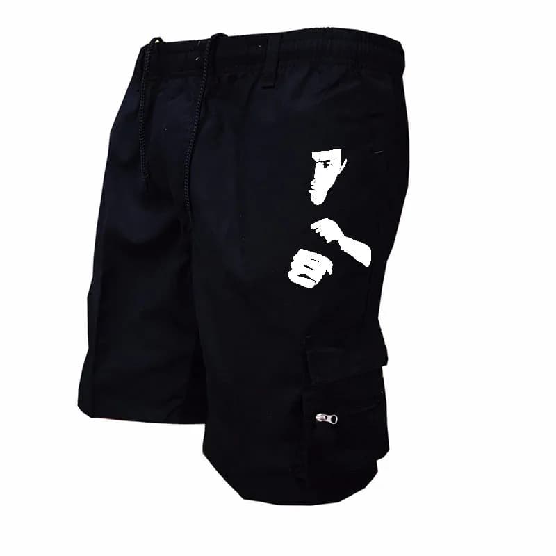 Pantaloncini da lavoro con stampa alla moda Pantaloncini cargo stampati alla moda da uomo Pantaloni utili casual comodi