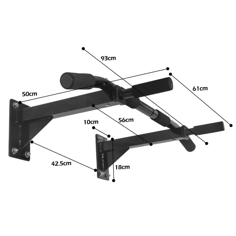Barra per trazioni da porta leggera e antiscivolo, struttura resistente per allenamento di forza e flessioni a casa, per interni.