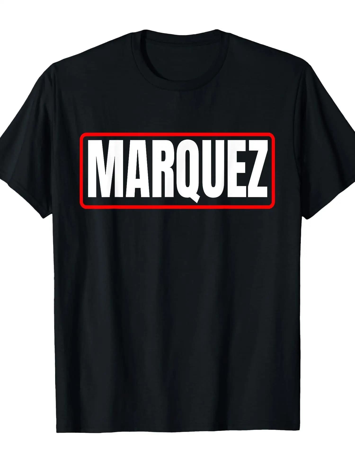 T-shirt Chicano con cognome Marquez, messicano e ispanico-americano - Stampa in cotone con famiglia Marquez, design casual con patrimonio culturale