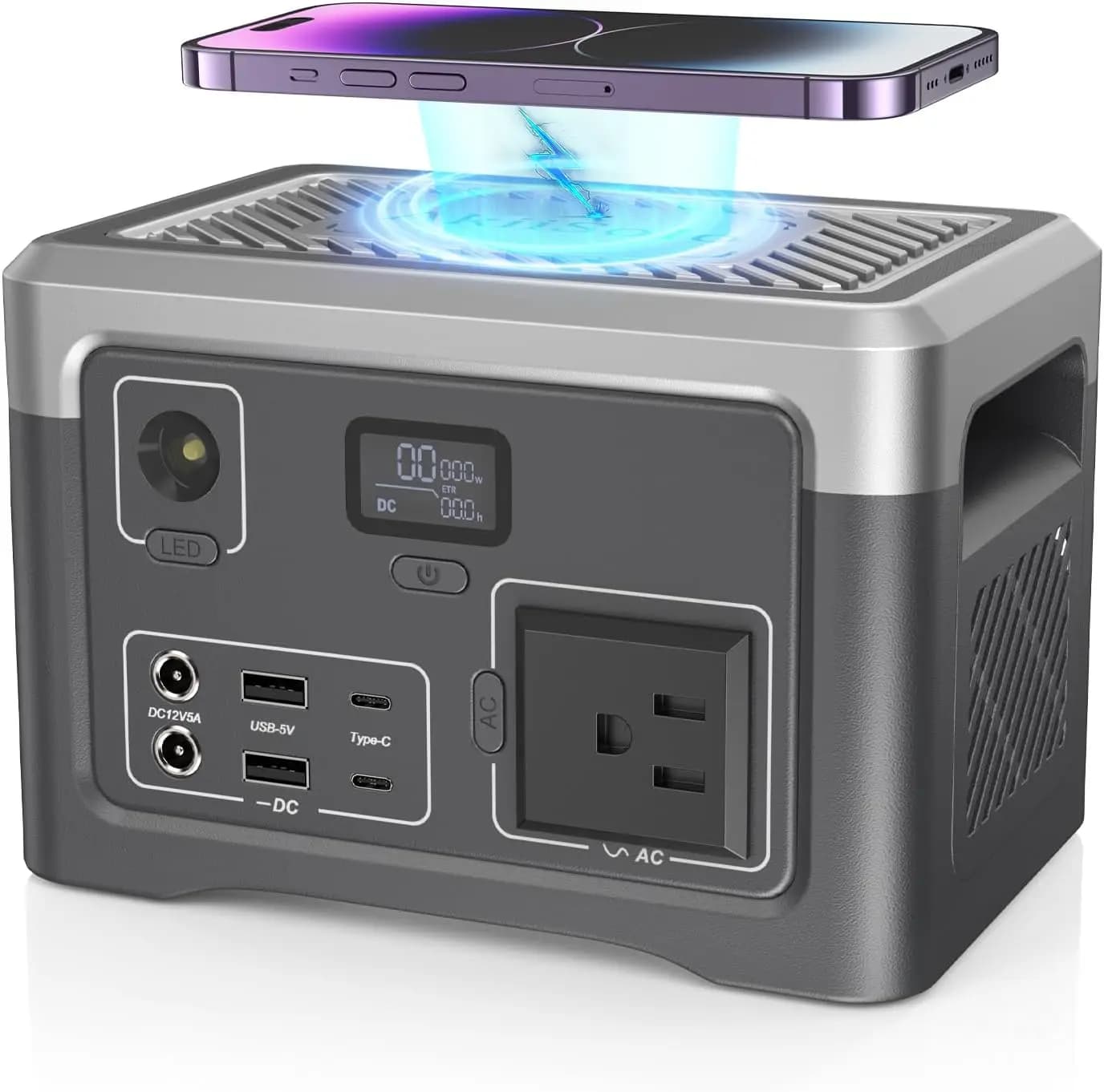 Portable Power Station 192Wh Outdoor Generator with AC Outlet 100W Power Bank for Home Backup Outdoor Emergency RV Van Hunting