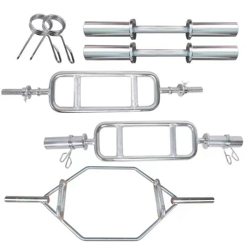 Fitness Sollevamento Pesi Quadrato Ez Bend Bilanciere Bar Squat Tricipiti Bar Nuovo