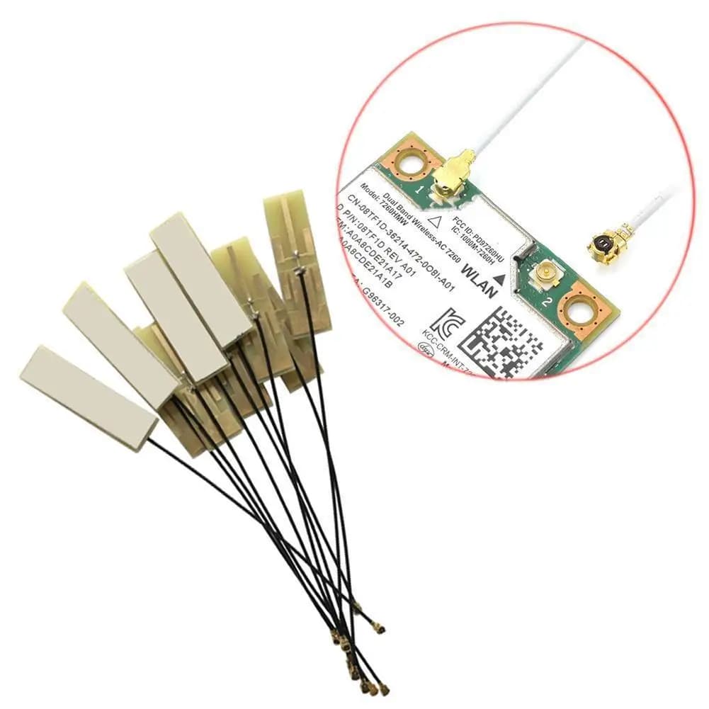2pcs Mini pci-e Wifi Antenna interna Laptop Wifi Bluetooth Antenna a pellicola per Antenna adattatore Tablet scheda di rete Wireless