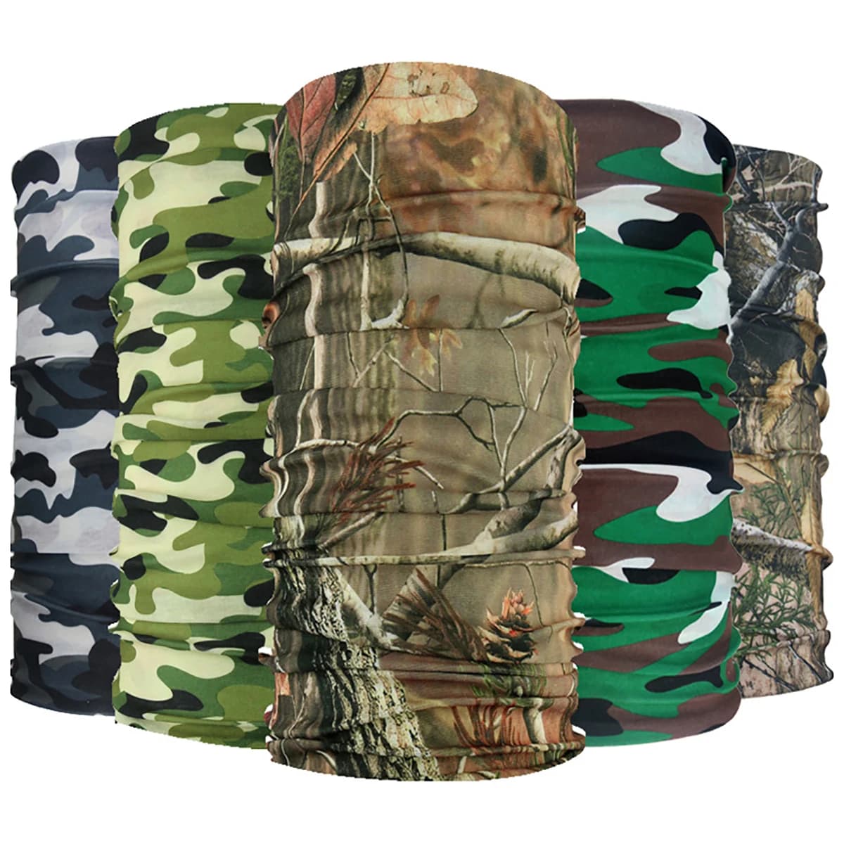 Cycling Neck Gaiter Summer Men Women Camo Camping Sunscreen Scarf Outdoor Elastic Breathable Seamless Travel Face Mask Bandana