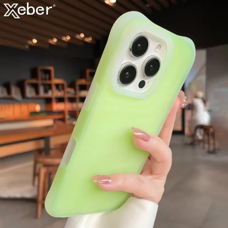 Custodia morbida per telefono in silicone ondulato antiurto per iPhone 17 14 13 15 16 Pro Max Cover protettiva per paraurti ispessita opaca Candy