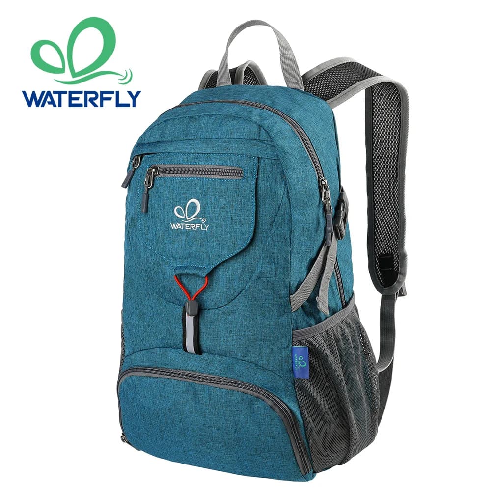 WATERFLY Zaino piccolo e leggero ripiegabile da 20 litri Zaino da viaggio pieghevole ultraleggero per escursionismo da campeggio Zaino da giorno per uomo donna