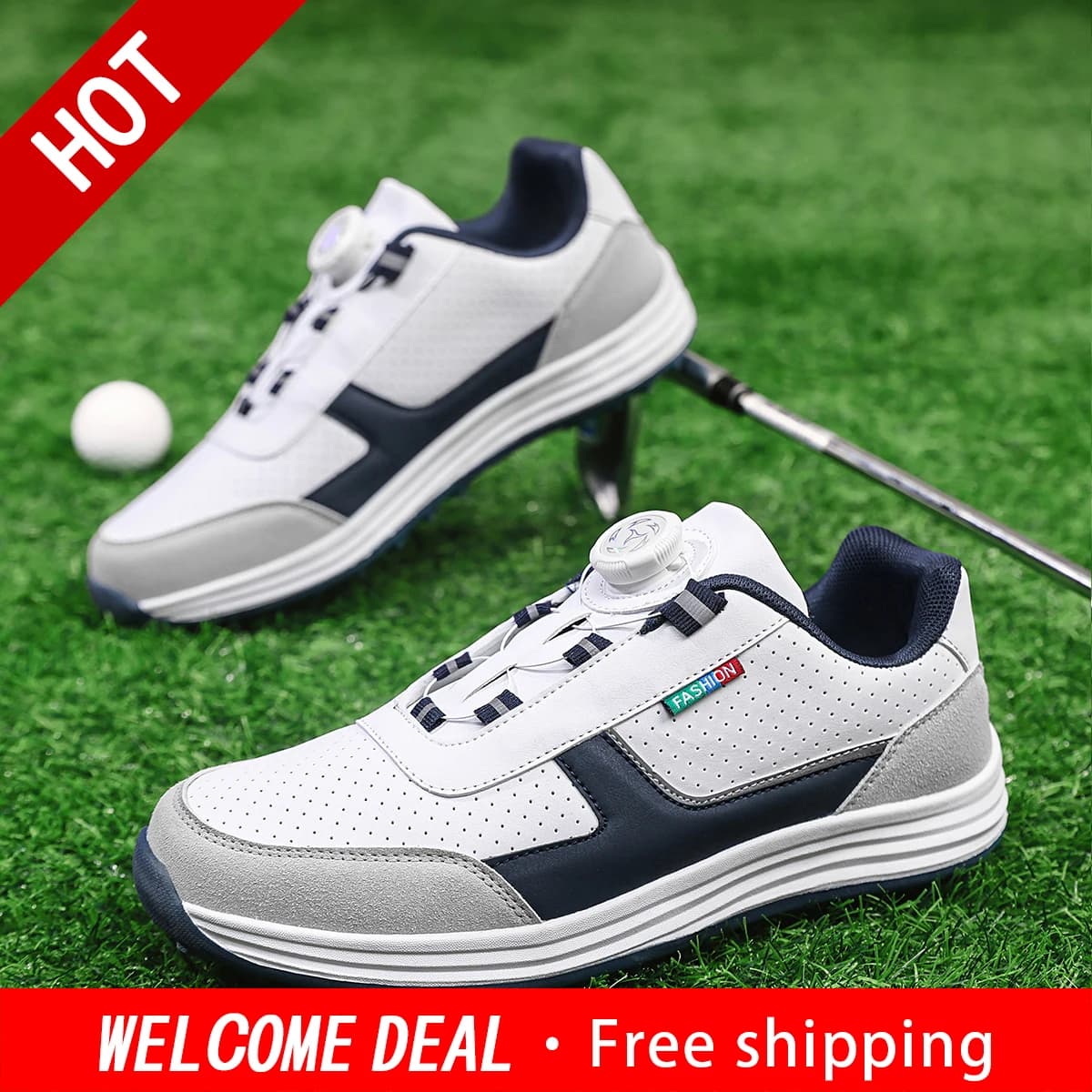 Unisex Fashion Golf Shoes, Anti‑Slip Outdoor Sneakers For Men & Women, Suitable For Hiking & Mountain Climbing