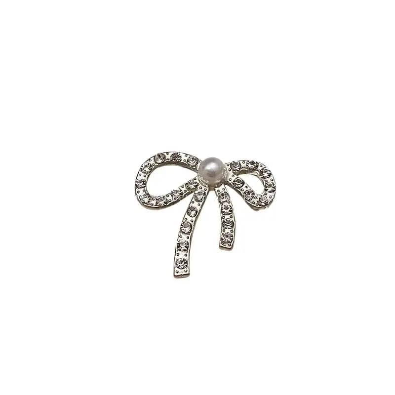Fibbia con Fiocco in Strass, Applicazione Fai-da-Te per Abbigliamento, Scarpe, Borse, Accessori Artigianali, Decorazioni per Matrimoni, Design Scintillante