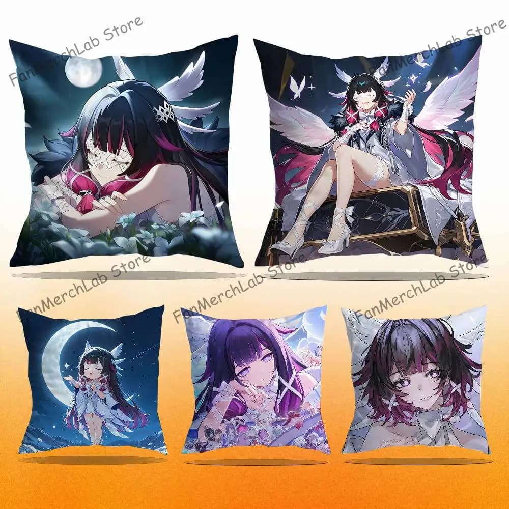 Cuscino G-Genshin Columbina per camera da letto, auto, caffetteria, soggiorno e divano, federa decorativa per cuscino