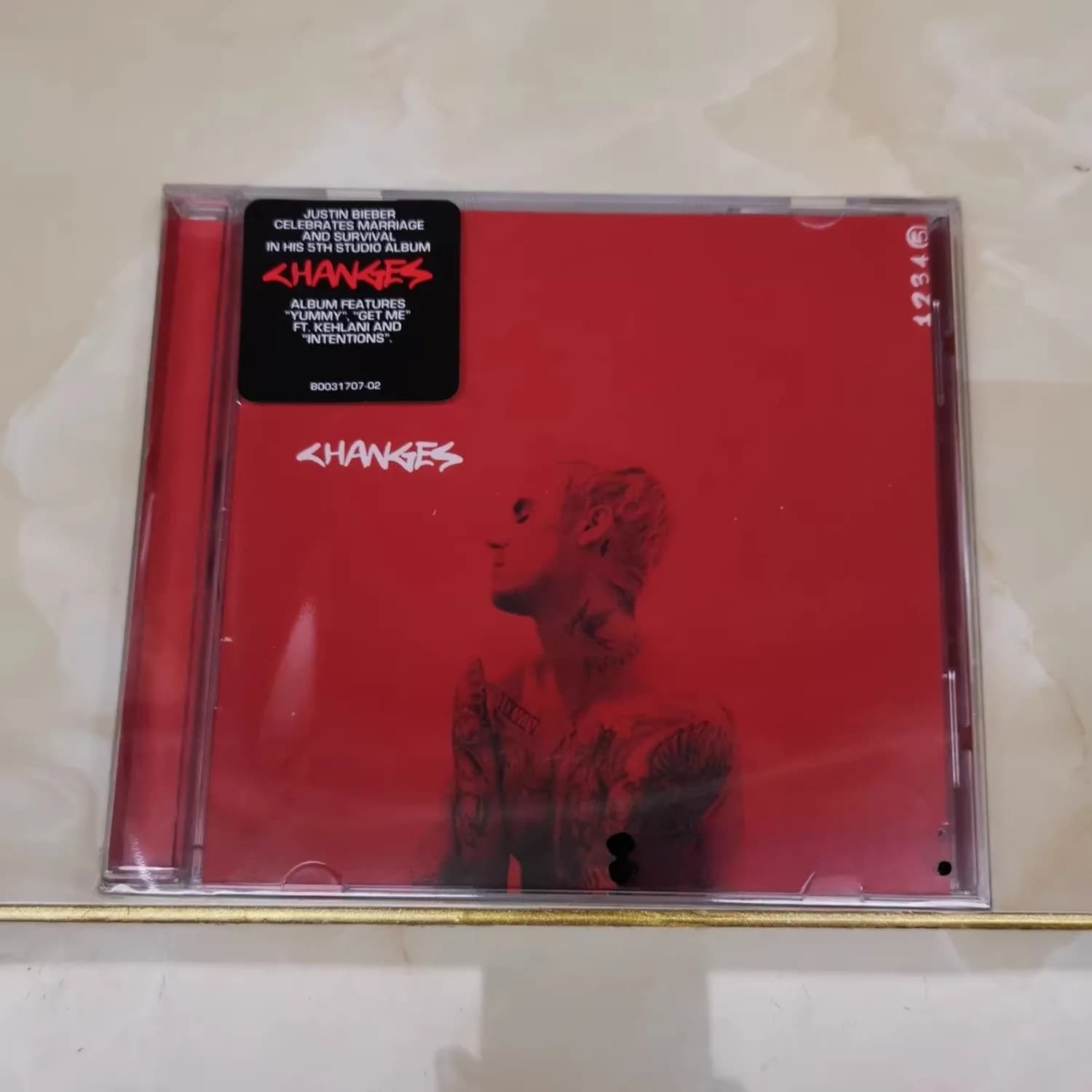 Raro CD Audio Sigillato di Justin Bieber 'Changes', R&B Pop Contemporaneo, Suono Digitale Nitido, Oggetto da Collezione per Fan, Decorazione Artistica per la Casa