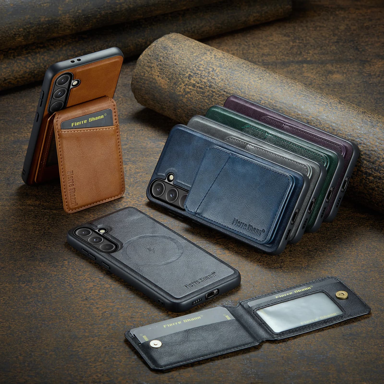 Detachable 2 in 1 Leather Wallet Case For Samsung Galaxy S26 Ultra S25 Plus S24 Fe S23 S22 Magnetic Card Holder Phone Cover