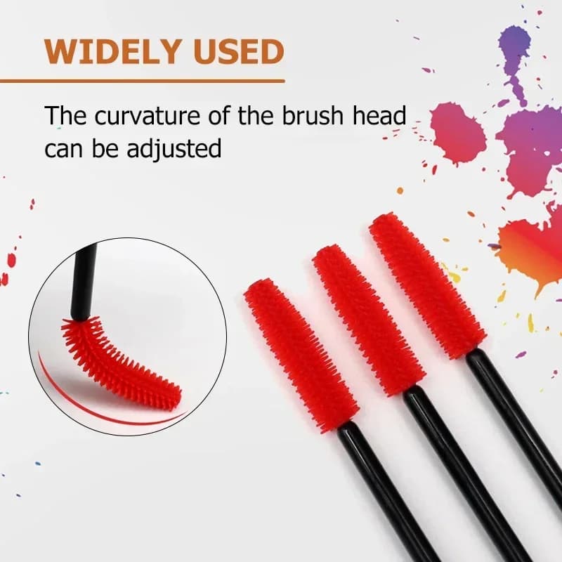 100 PZ Used Eyelashes And Throw Cosmetic Brush Eyelash Extension Tool Eyelash Brushes for Makeup Mascara Wigs Spoolers Eyes