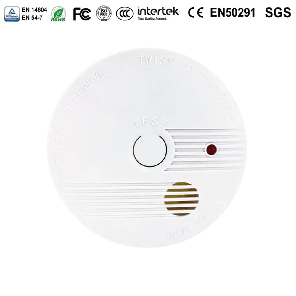 Rilevatore di Fumo Combinato per Sistema di Sicurezza Domestica Antincendio, Allarme Antincendio per Vigili del Fuoco e Fumatori