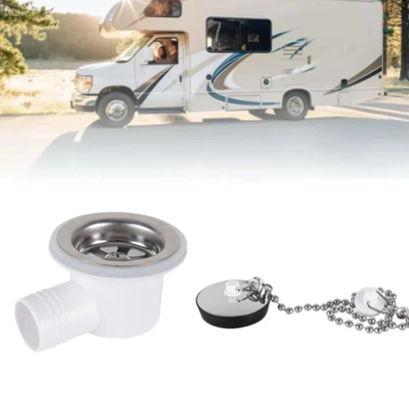 Per camper lavello da cucina filtro di scarico tappo lavello in acciaio inossidabile anti-intasamento filtro lavello filtro di rifiuti cestello filtro 76mm