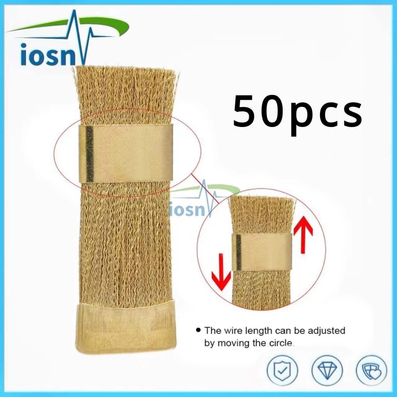 50 pz Fresa Dentale Pulizia Spazzola di Filo di Ottone Punte da Trapano per Unghie Spazzola di Pulizia Spazzole di Filo di Rame Lime Stand Pulizia Oro Odontoiatria