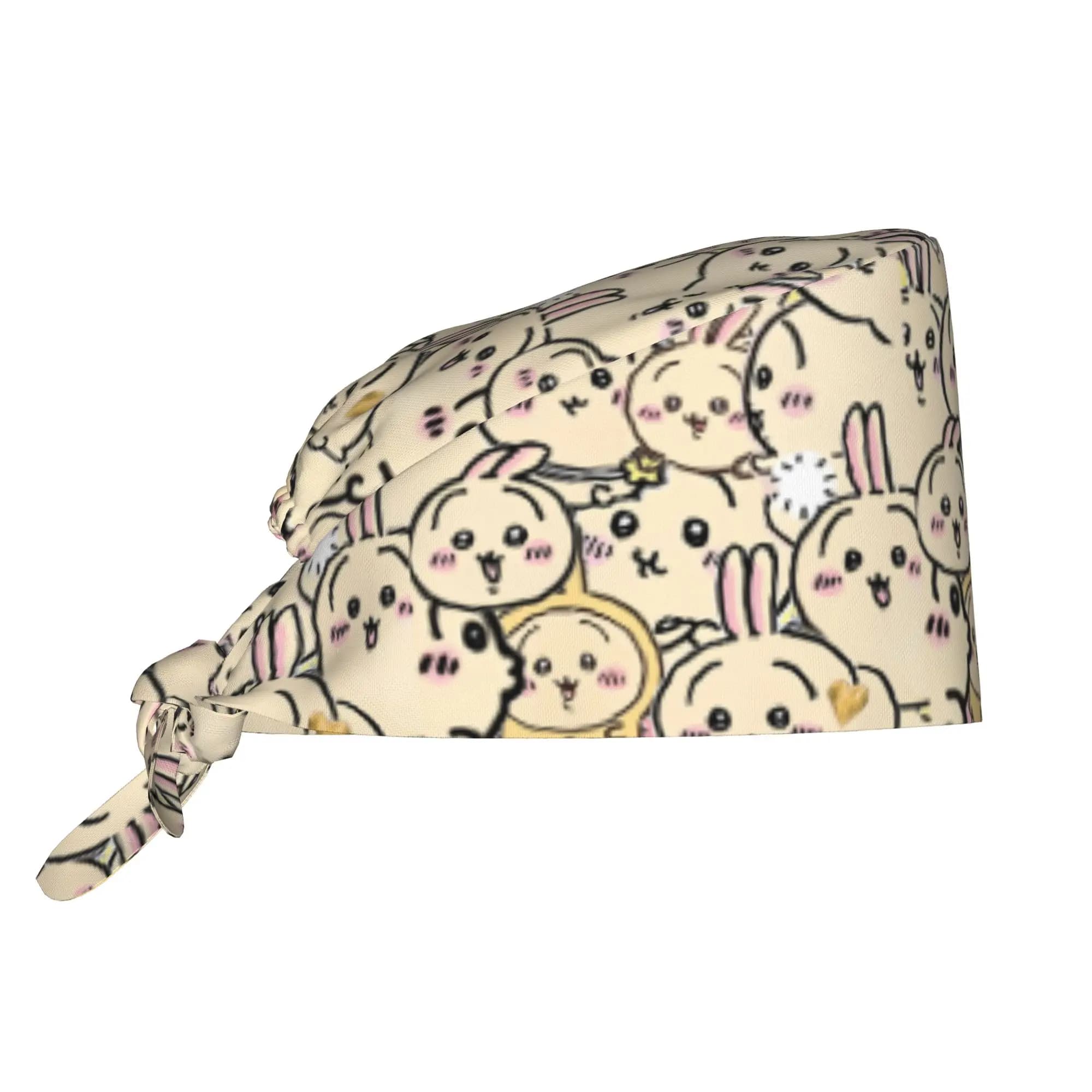 Cappello da Lavoro Classico Regolabile Personalizzato U-Usagies per Uomo e Donna, Cappello Chirurgico per Infermieri, Dottori, Chirurghi e Chef