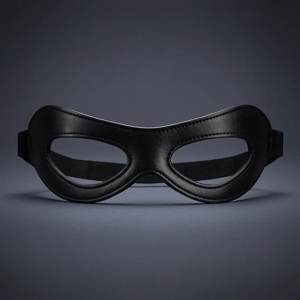 Half Face Eye Mask For Cosplay Halloween Party Masquerade Leather Bandit Ninja Role Play Costume Prop Evening