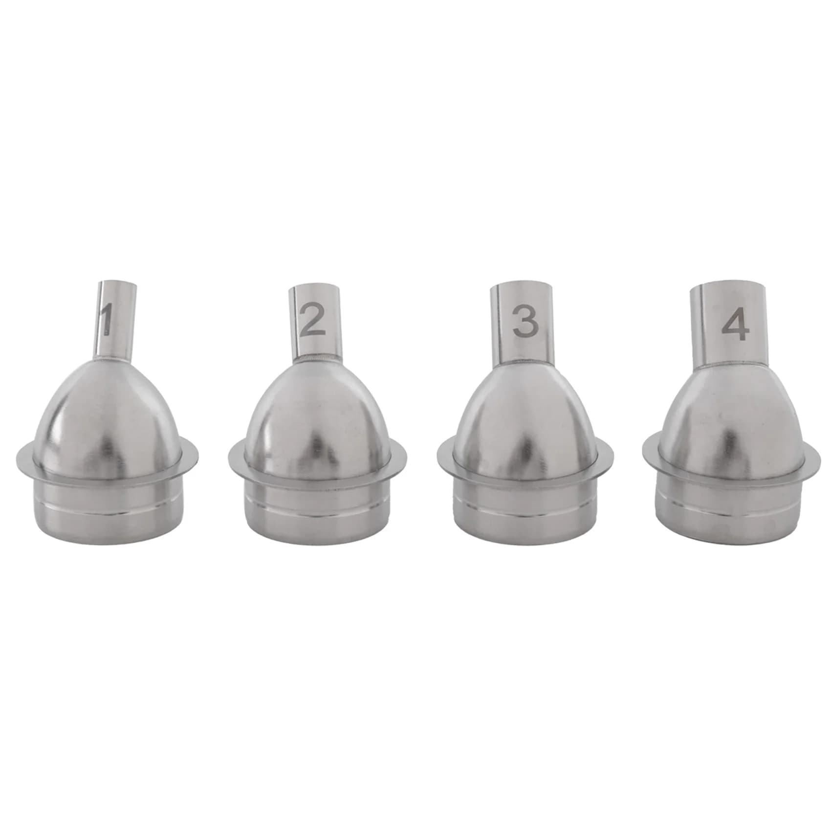 ABBN-4PCS Ugello dritto per pistola ad aria calda, accessorio per strumento di riscaldamento per pistole ad aria calda Aixun H310D/H312/H314