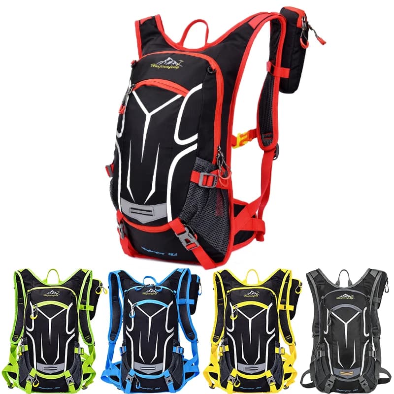 18 litre bike backpack for outdoor sports, running, hiking, climbing, backpack, hydration, water bag, backpack, bladder, rain cover